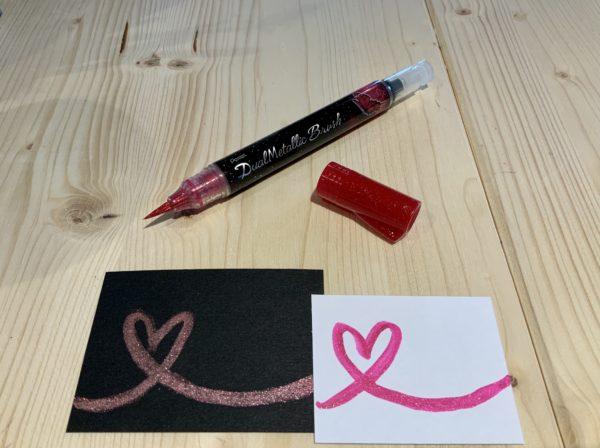 PINK dual metallic Brush